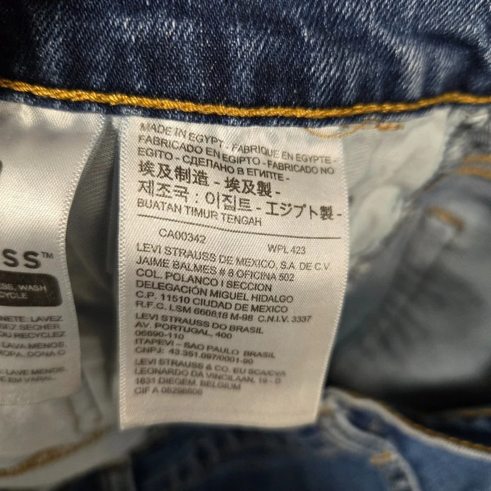 Levi's 569 jeans Men's 38x30 Blue Denim Loose Straight‎ relax Fit stretch